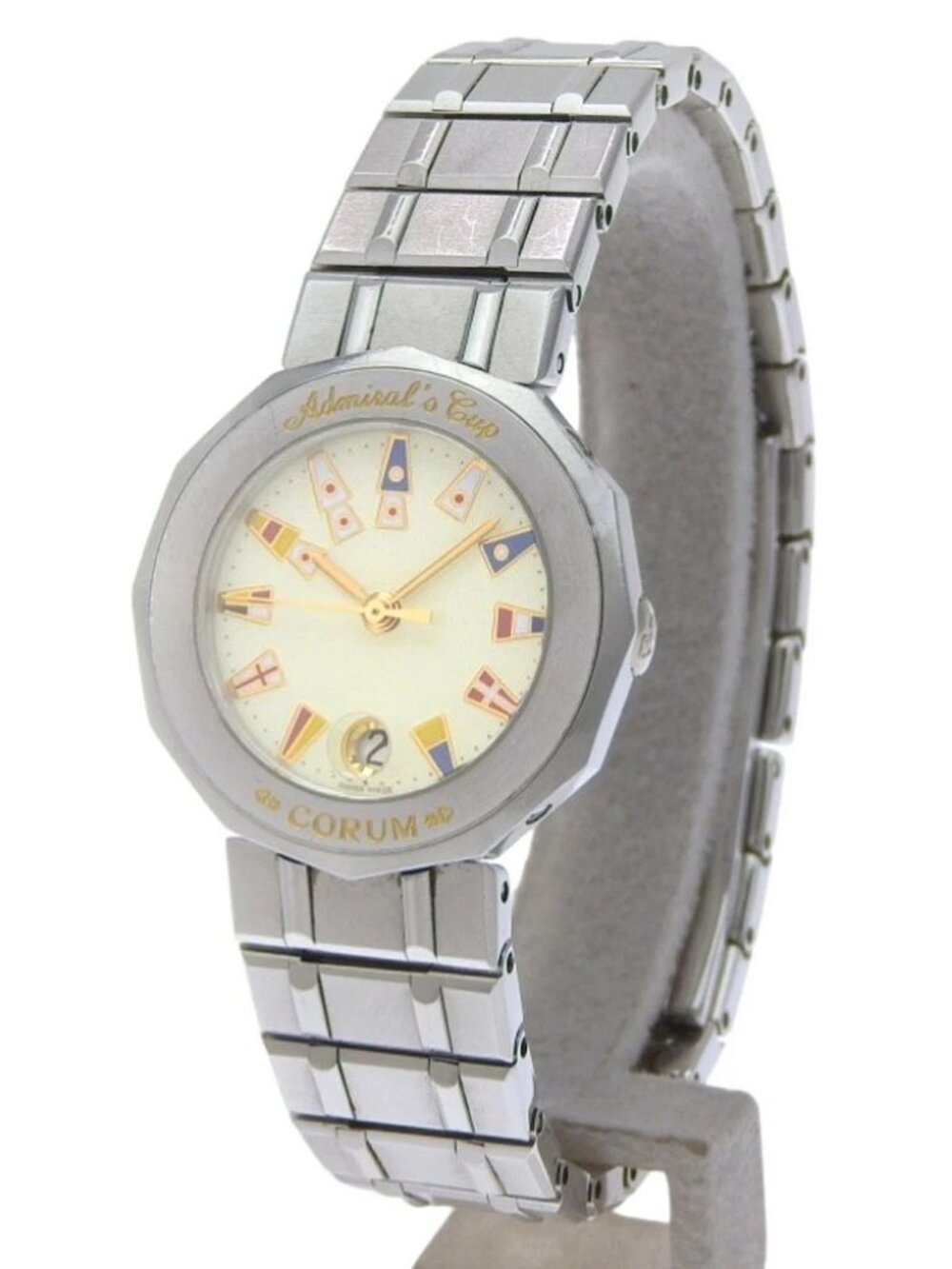 CORUM Admirals cup Watches 39.610.20 V050 Silver IvoryDial Stainless Steel...